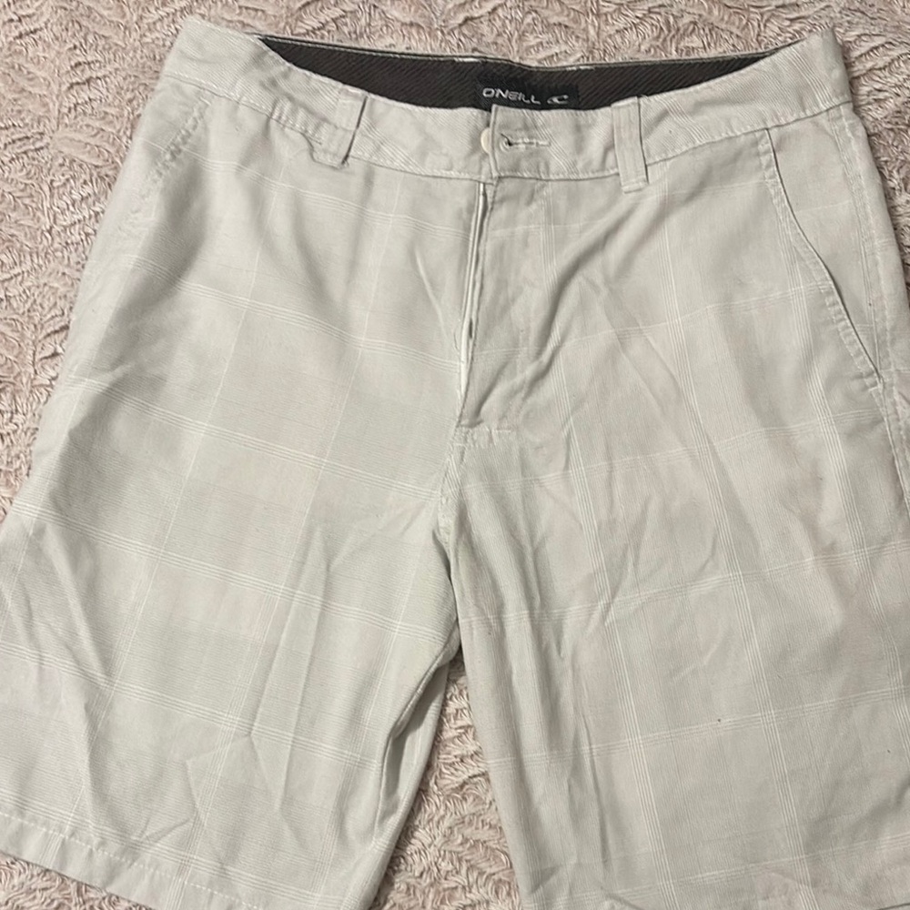 O'Neill Grey Flat Front Shorts for Casual Wear
